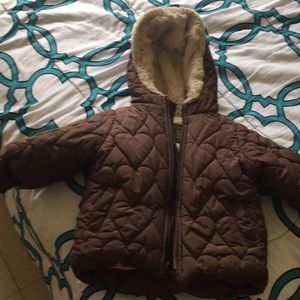 Bronw baby puffer jacket